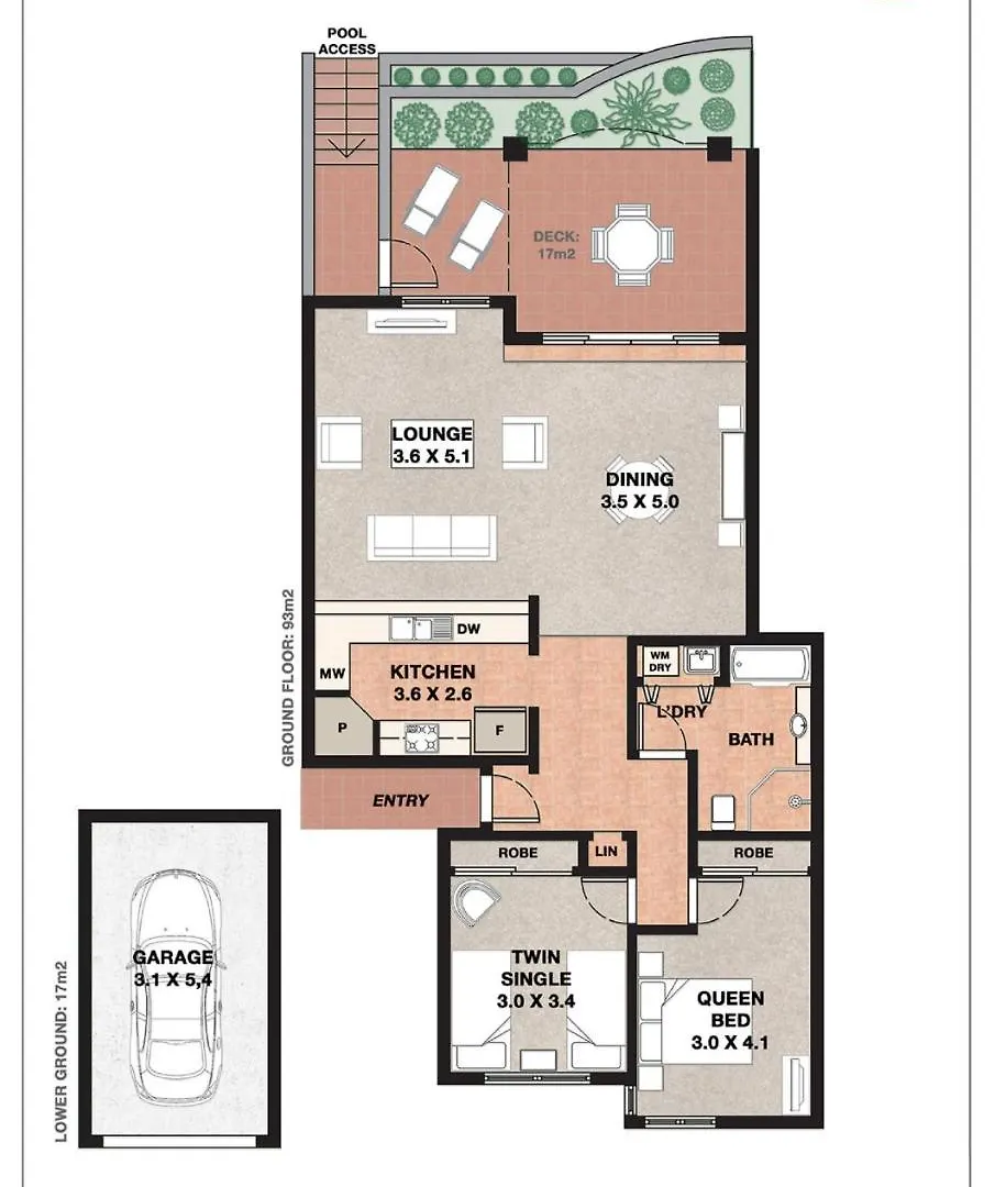 Apartment Byron Bay Accom Unit 3 22 Paterson Street, Byron Bay - Solaris